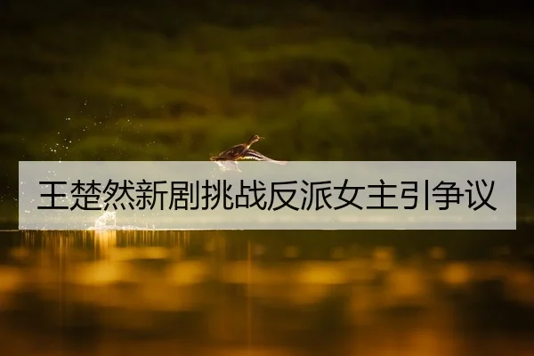王楚然新剧挑战反派女主引争议